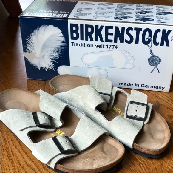 Birkenstock Shoes - Birkenstock Arizona Desert Sage Suede